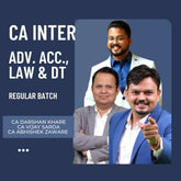 CA Inter Adv. Acc., Law & DT Combo | Regular Batch by CA Abhishek Zaware, CA Darshan Khare & CA Vijay Sarda | For Jan 26 & May 26 Exams